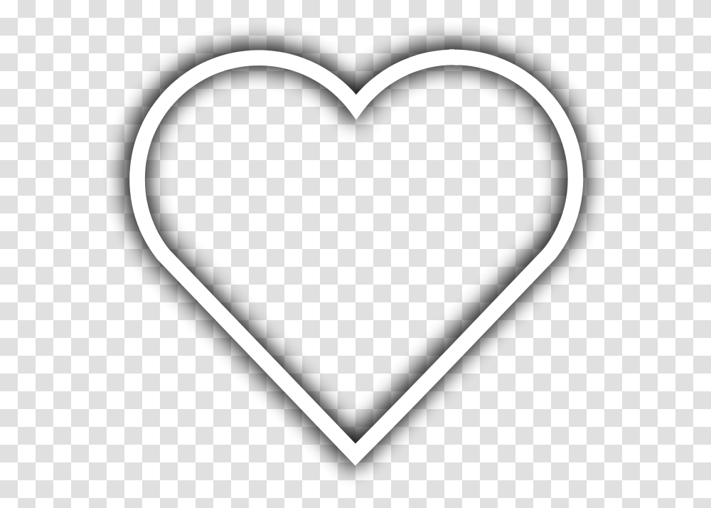 Heart Playing Card Drawing Clip Art White Heart Outline, Label, Sticker, Stencil Transparent Png