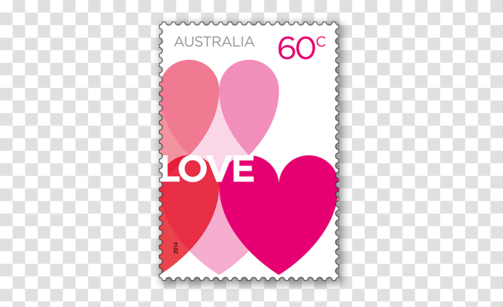 Heart, Postage Stamp, Purple Transparent Png