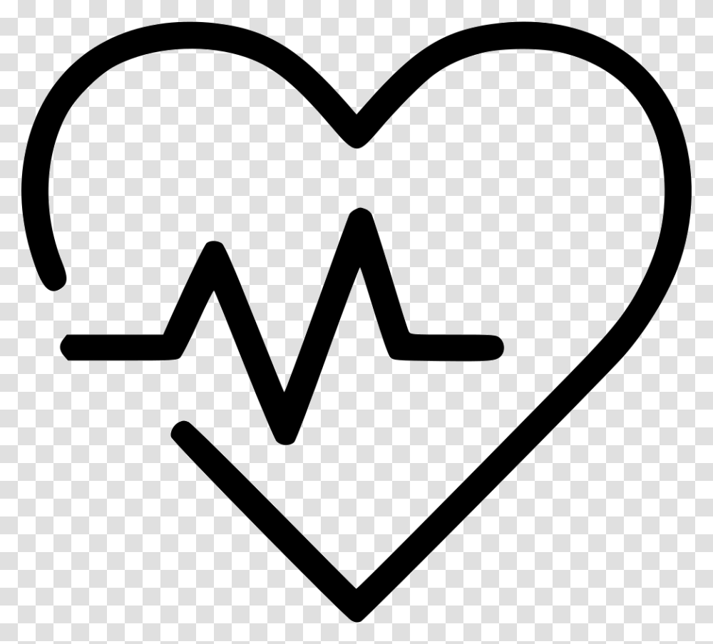 Heart Pulse Heart Pulse Black And White, Stencil, Mustache Transparent Png
