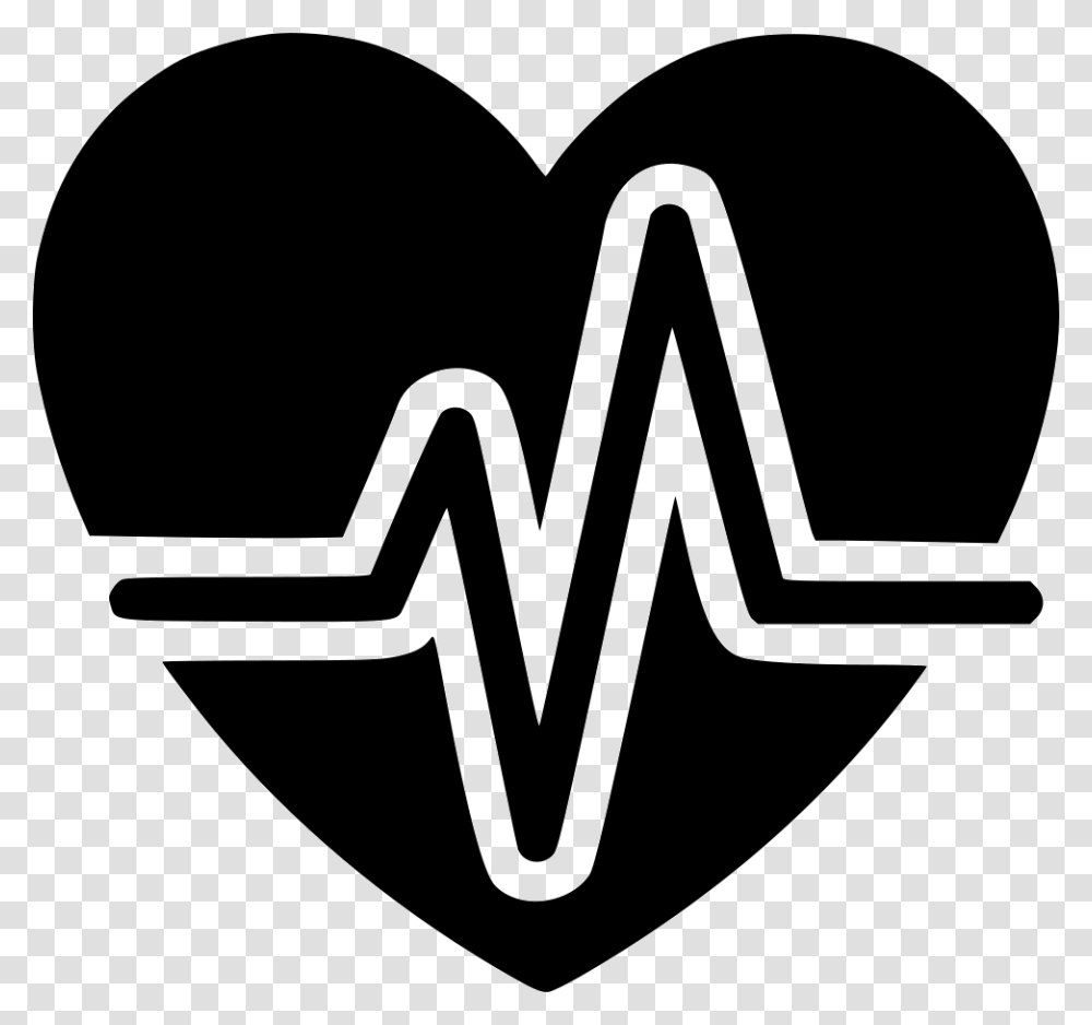 Heart Pulse, Stencil, Logo, Trademark Transparent Png