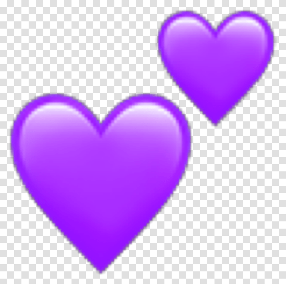 Heart Purple Emoji Purpleheart Ipurpleyou Ipurpleu Red Tumblr Heart, Balloon Transparent Png
