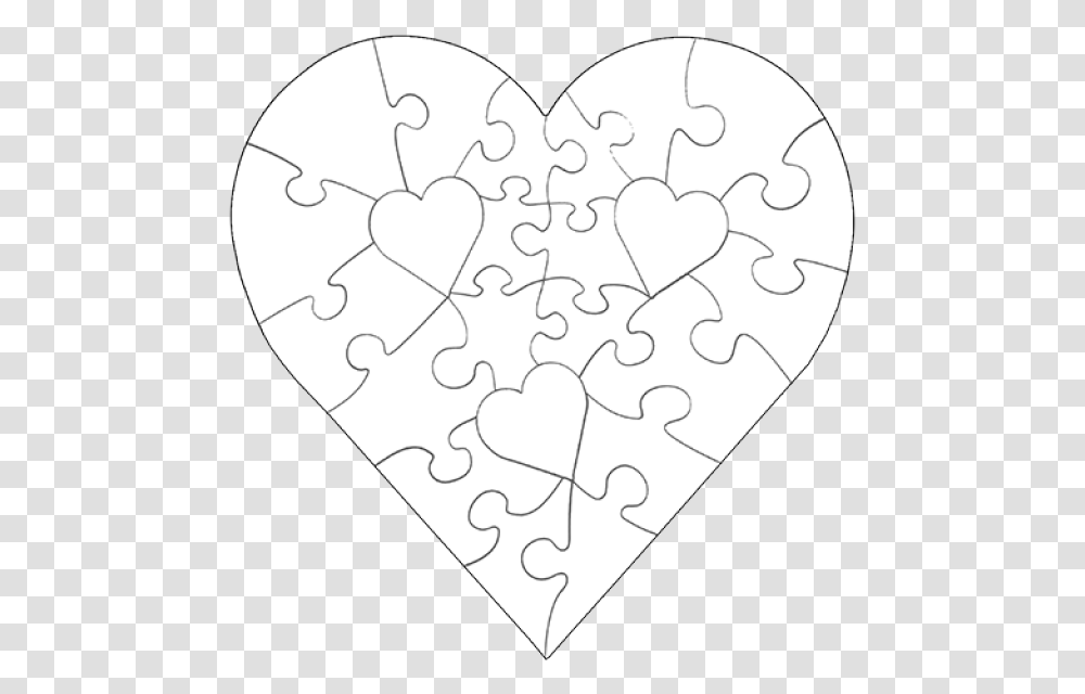 Heart Puzzle Black And White, Rug, Jigsaw Puzzle, Game Transparent Png