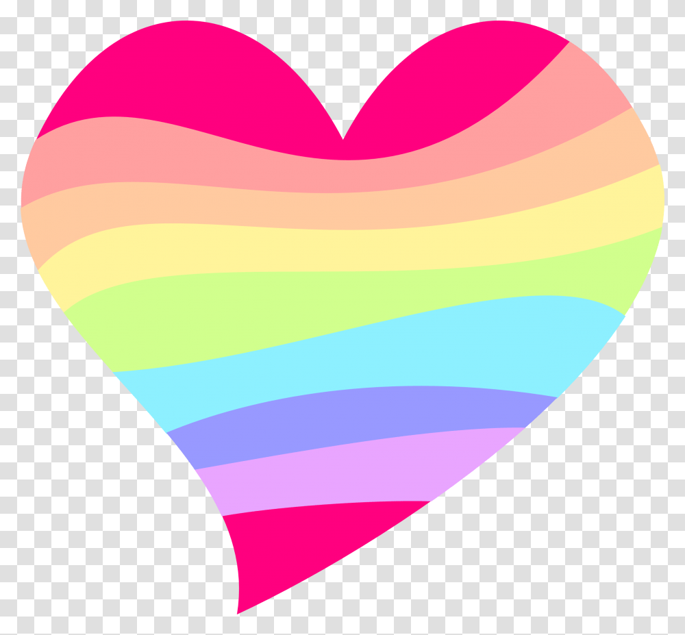 Heart Rainbow Cutie Mark Crusaders Color Pony Mlp Cutie Mark Rainbow, Pillow, Cushion, Tape, Light Transparent Png
