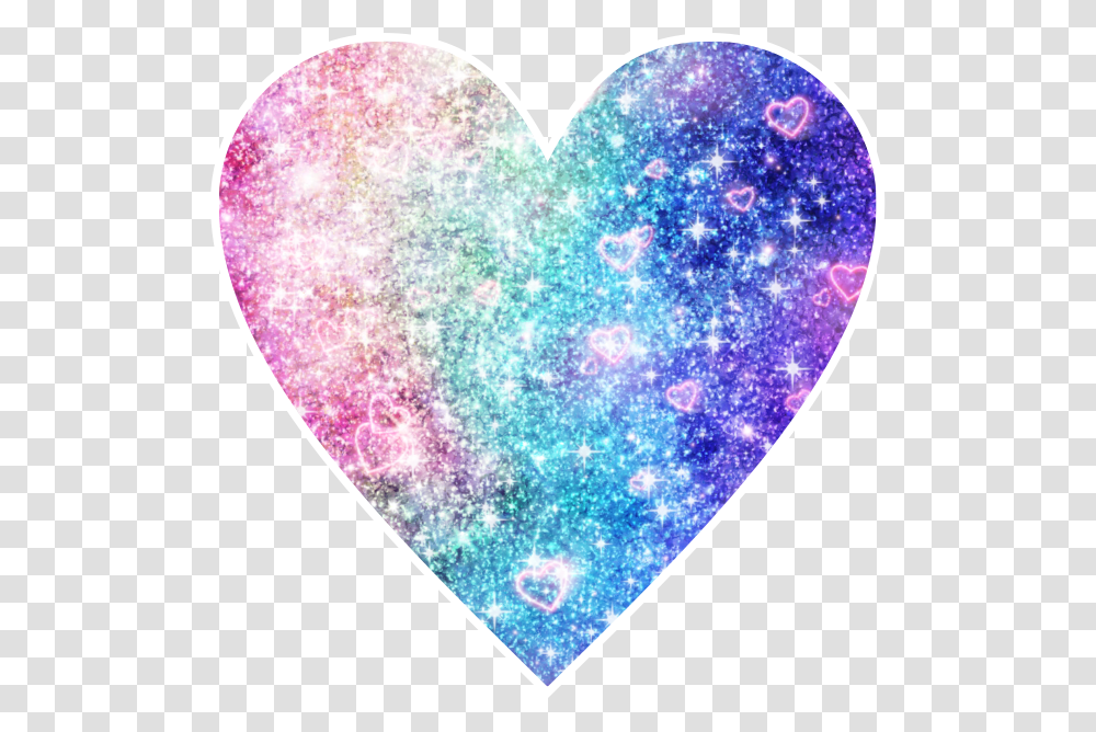 Heart Rainbow Glitter Decorations Glitter Rainbow Heart, Plectrum, Light, Moon, Outer Space Transparent Png