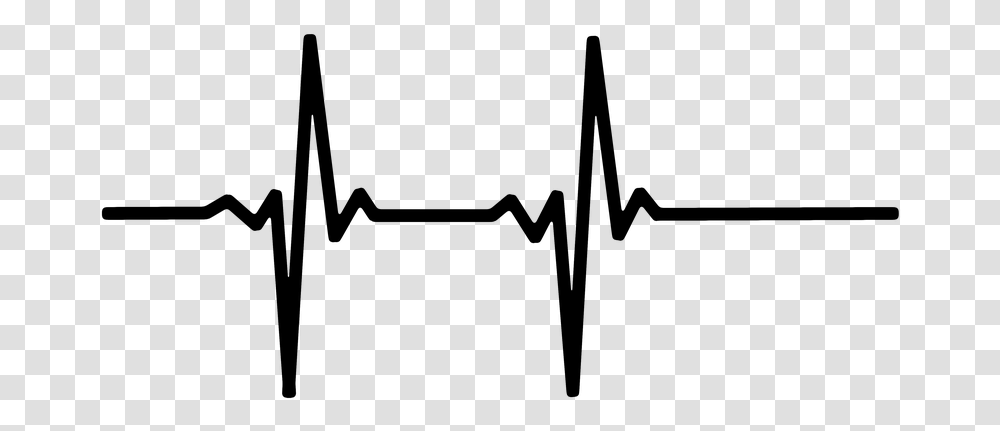 Heart Rate Pulse Live Line Wave Frequency Medical Heart Rate Black And White, Gray, World Of Warcraft, Halo Transparent Png