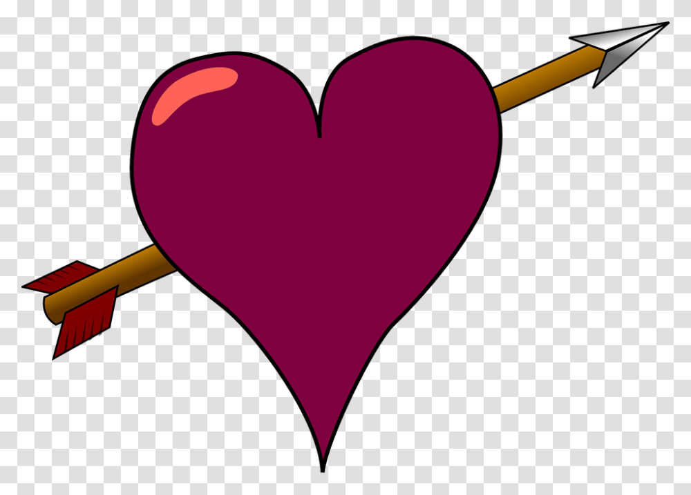 Heart Red Arrow Free Vector Graphic On Pixabay Clipart Bow And Arrow Heart Transparent Png