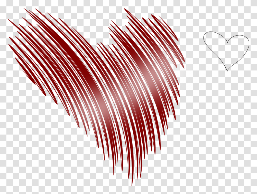Heart Red Love Vector Drawing Heart, Brush, Tool, Coil, Spiral Transparent Png