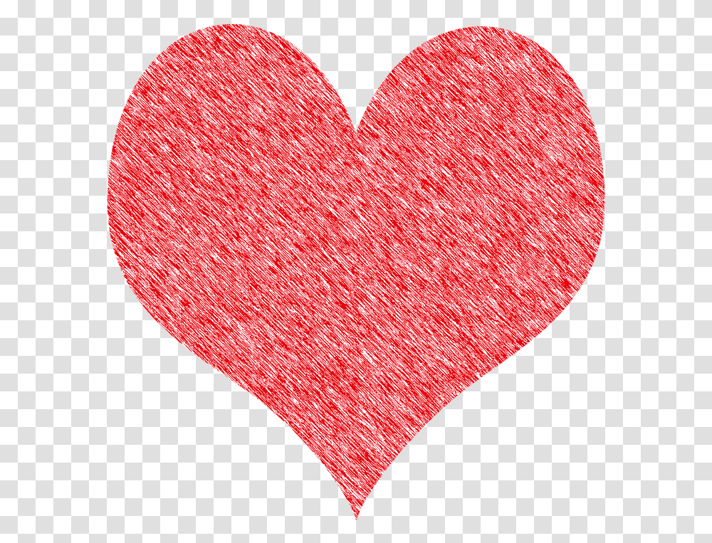 Heart Red Texture Love Valentine Day Romance, Rug Transparent Png