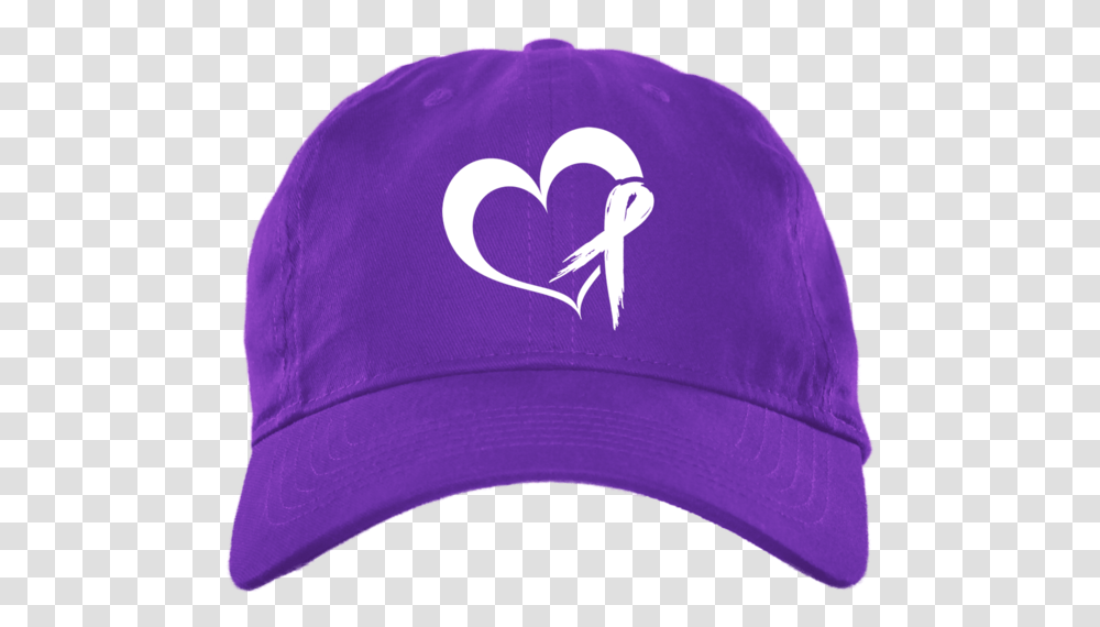 Heart Ribbon Brushed Twill Unstructured Cap Unisex 6 Panel Brushed Twill Unstructured Cap, Apparel, Baseball Cap, Hat Transparent Png