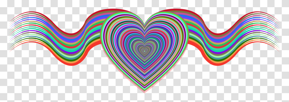Heart Ribbons Clip Arts Ribbon Heart Clipart, Light, Purple, Neon Transparent Png