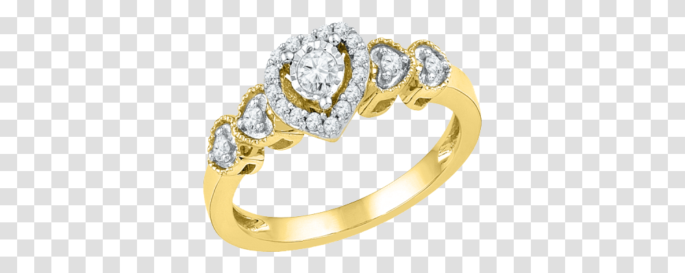 Heart Ring Picture Gold Band Heart Engagement Ring, Accessories, Accessory, Jewelry, Diamond Transparent Png