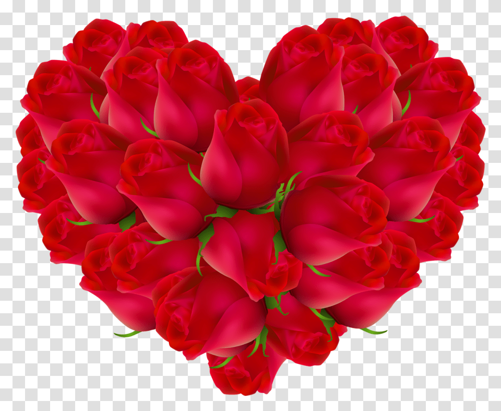 Heart Rose Background Marriage Heart Flowers, Dahlia, Plant, Blossom, Geranium Transparent Png