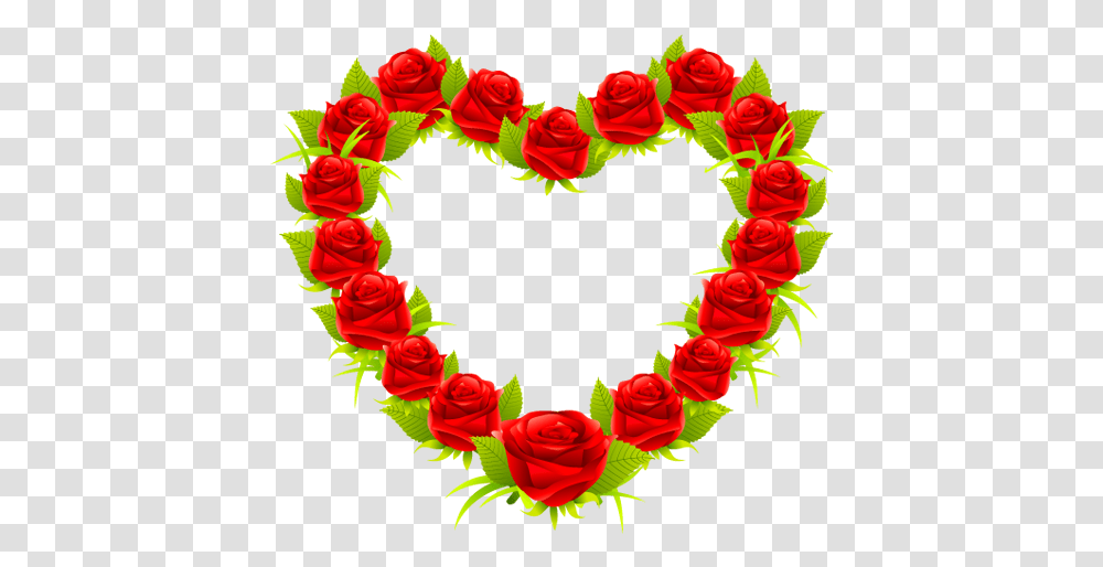 Heart Rose Background Mart Heart Of Flowers, Plant, Blossom, Wreath, Graphics Transparent Png