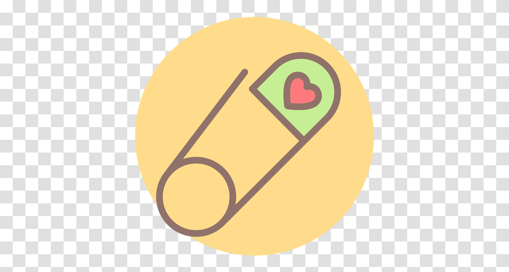 Heart Safety Pin Circle Icon & Svg Vector File Safety Pin Cartoon, Text, Tennis Ball, Sport, Sports Transparent Png