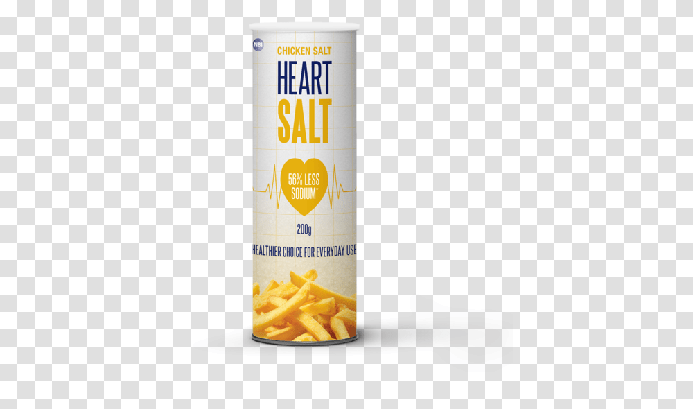 Heart Salt, Fries, Food, Tin, Can Transparent Png