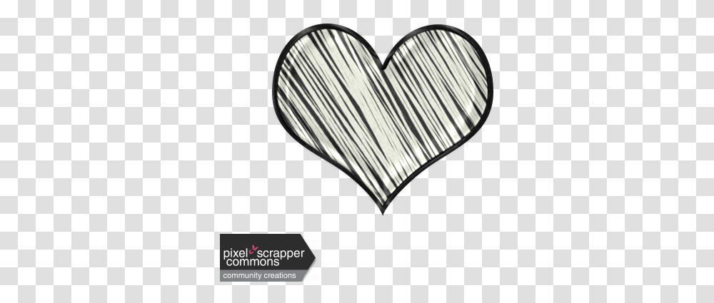 Heart Scribble Picture 688039 Black And White Scribble Heart, Mixer, Appliance, Cushion Transparent Png