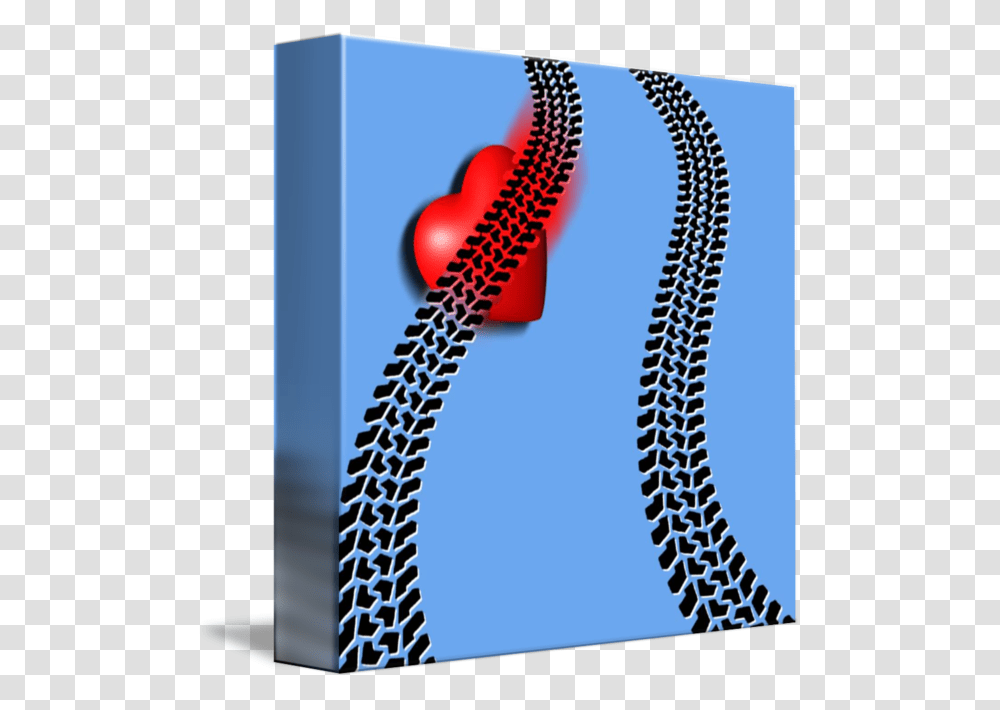Heart Series Love Two Tire Tracks, Zipper, Whip Transparent Png