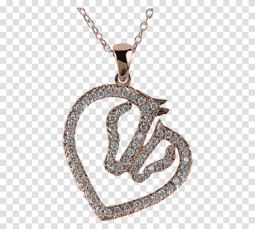 Heart Shape Diamond Mare And Foal Pendant Locket, Accessories, Accessory, Jewelry, Gemstone Transparent Png