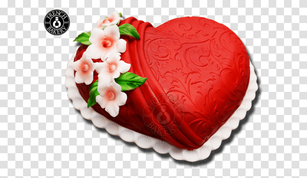 Heart Shape Full Cake Love Birthday Cake, Dessert, Food, Rose, Flower Transparent Png