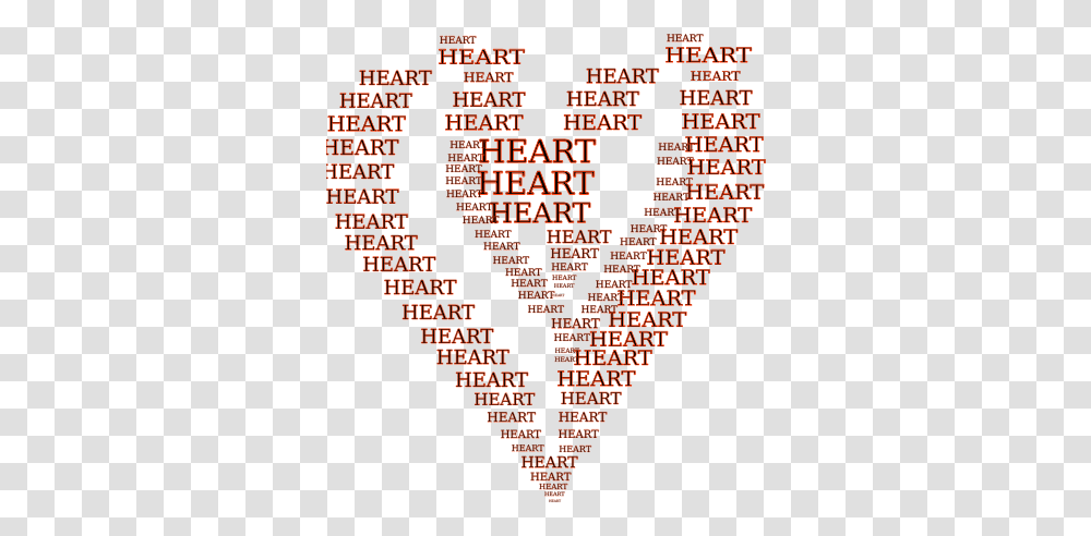 Heart Shape Outlined With Words Vector Image Heart, Alphabet, Menu Transparent Png