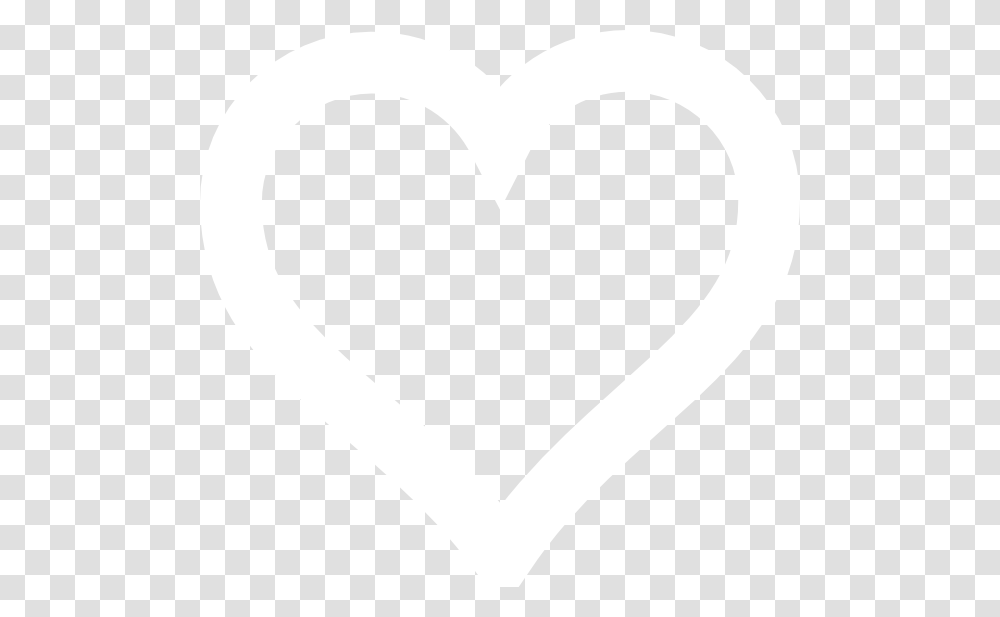 Heart Shape Thick Outline, White, Texture, White Board Transparent Png