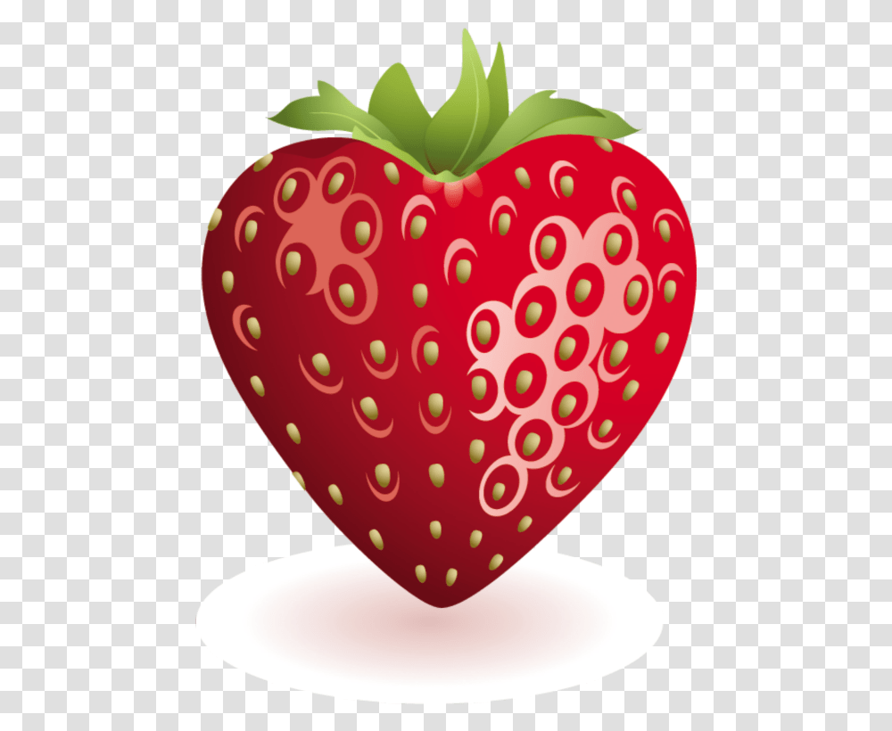 Heart Shape Things Clipart, Strawberry, Fruit, Plant, Food Transparent Png