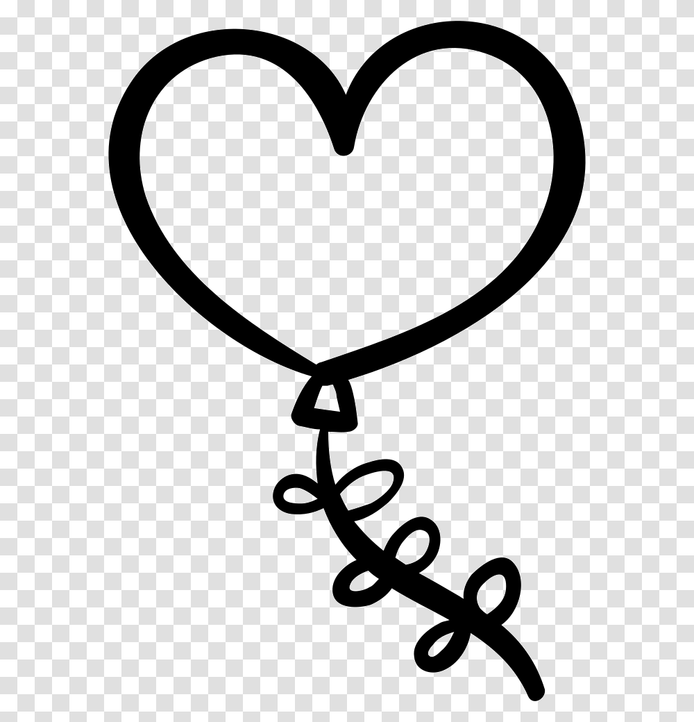 Heart Shaped Balloon Heart Shaped Balloon Drawing, Stencil, Scissors, Blade, Weapon Transparent Png
