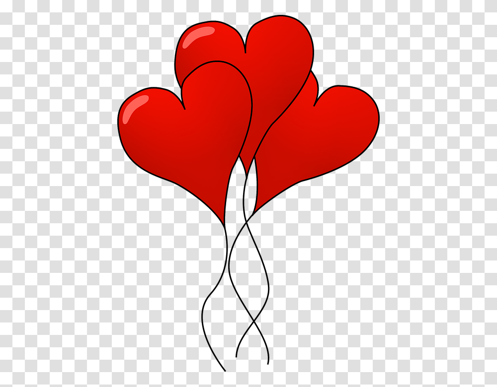 Heart Shaped Balloons Clipart, Cupid Transparent Png