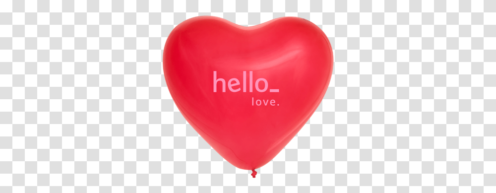 Heart Shaped Balloons Helloprint Balloon, Pillow Transparent Png