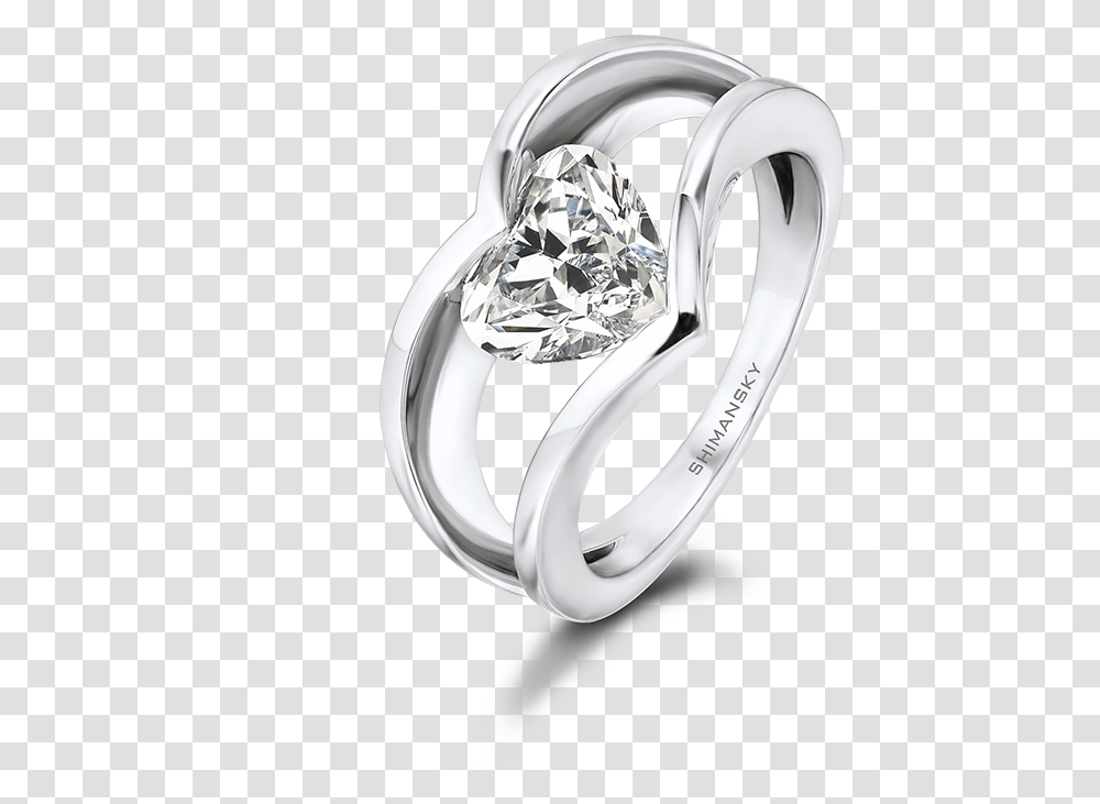 Heart Shaped Designer Millennium Shimansky Ring, Jewelry, Accessories, Accessory, Diamond Transparent Png
