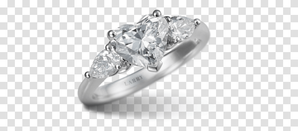 Heart Shaped Diamond Ring Larry Jewelry Ring, Gemstone, Accessories, Accessory, Platinum Transparent Png