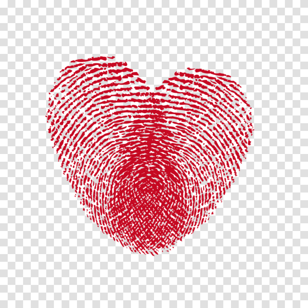 Heart Shaped Fingerprint Fingerprint Heart, Light Transparent Png