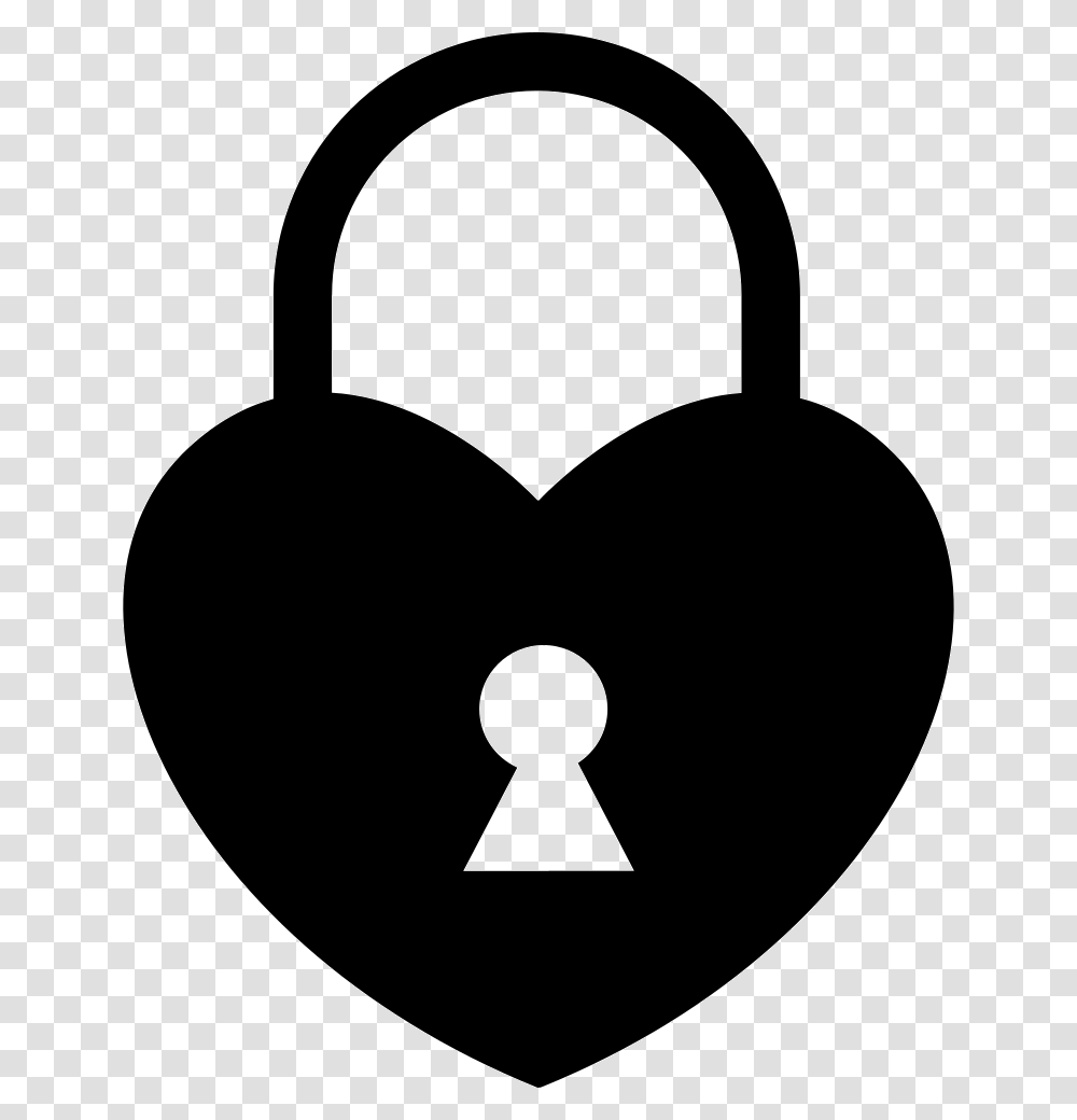 Heart Shaped Frames Illustrations Heart Lock Icon, Stencil, Security Transparent Png