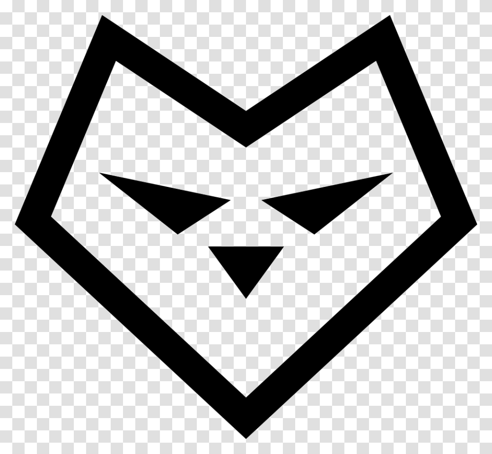 Heart Shaped Wolf Face Icon Free Download, Rug, Star Symbol, Recycling Symbol Transparent Png