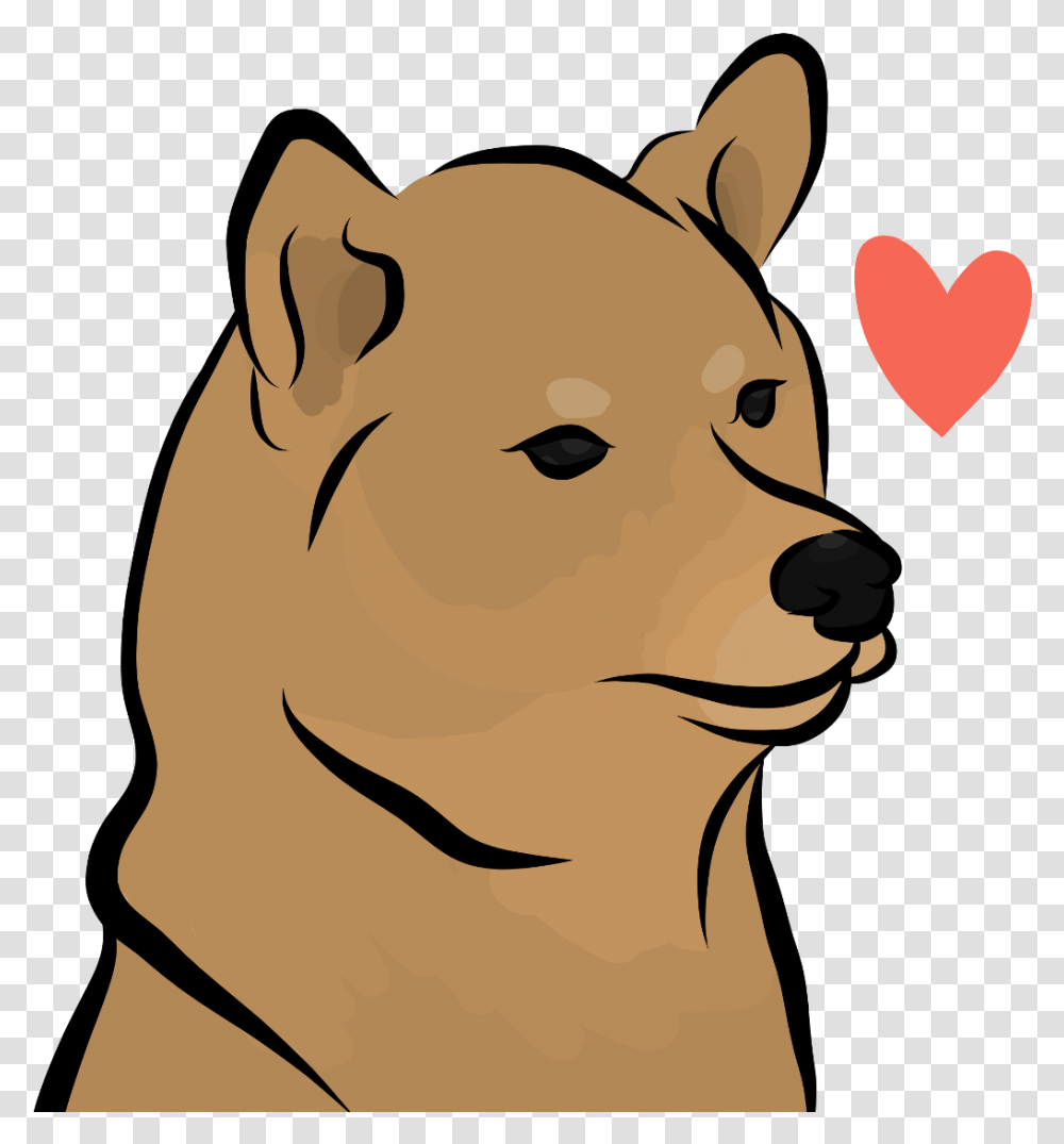 Heart Shiba Dog Love Sadniggahours Pupper Drawing Sketc Clip Art, Mammal, Animal, Pet, Mouth Transparent Png