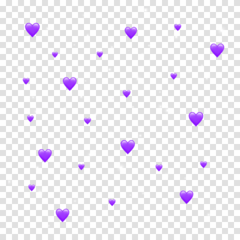Heart Shine Glitter Purple Emoji Iphoneemoji Heart, Confetti, Paper, Christmas Tree, Ornament Transparent Png