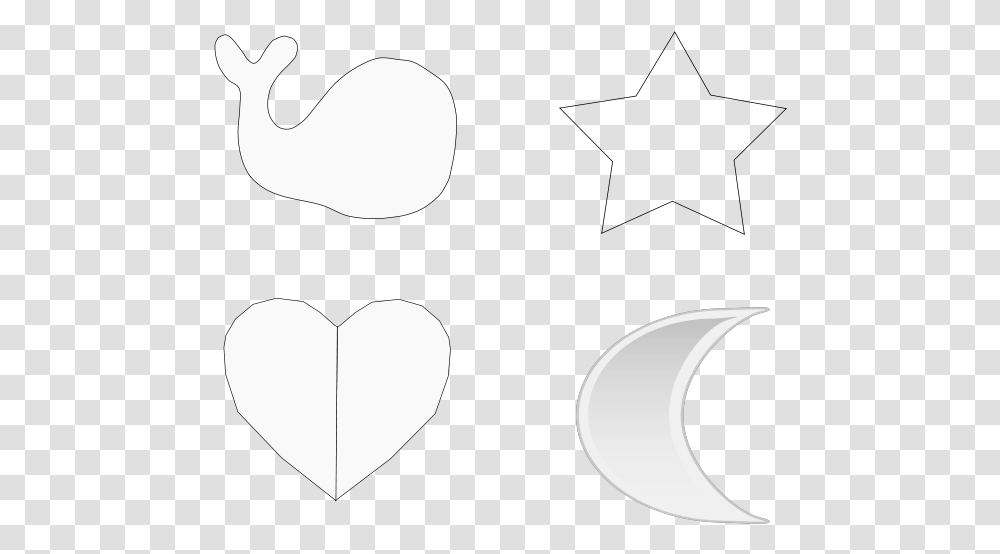 Heart Silhouette Svg Clip Arts Moon, Stencil, Mustache Transparent Png