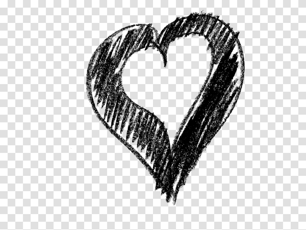 Heart Sketch Free, Gray, World Of Warcraft Transparent Png