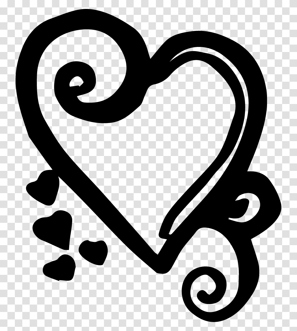 Heart, Stencil, Lawn Mower, Tool, Label Transparent Png