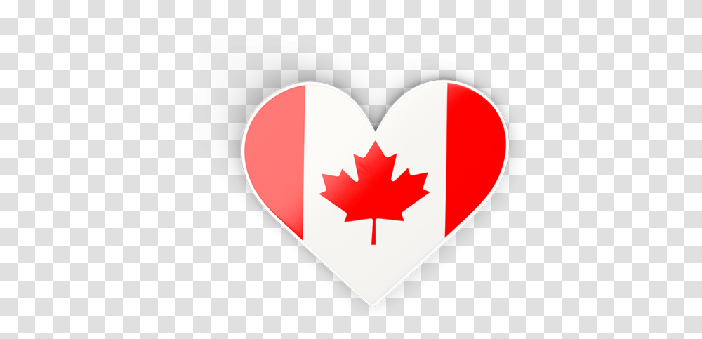 Heart Sticker Canada Flag Heart, Leaf, Plant, Tree, Maple Leaf Transparent Png