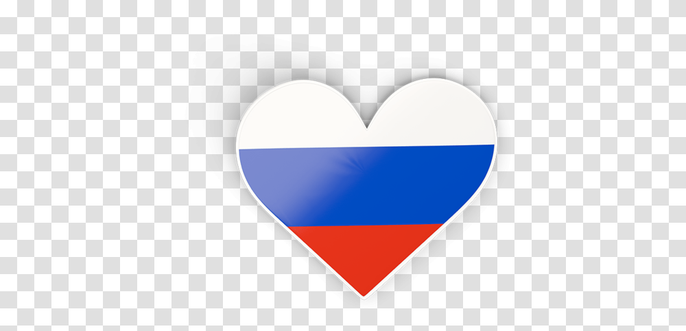 Heart Sticker Illustration Of Flag Russia Heart, Plectrum, Triangle Transparent Png