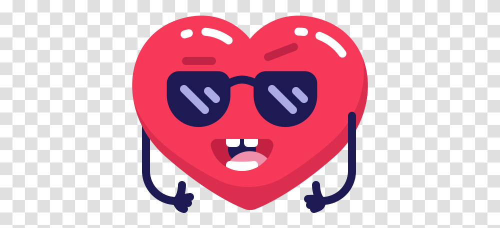 Heart Sunglasses Cool Love Emoji Emo Free Icon Of Mr Cool Icons, Text, Pac Man, Rubber Eraser Transparent Png