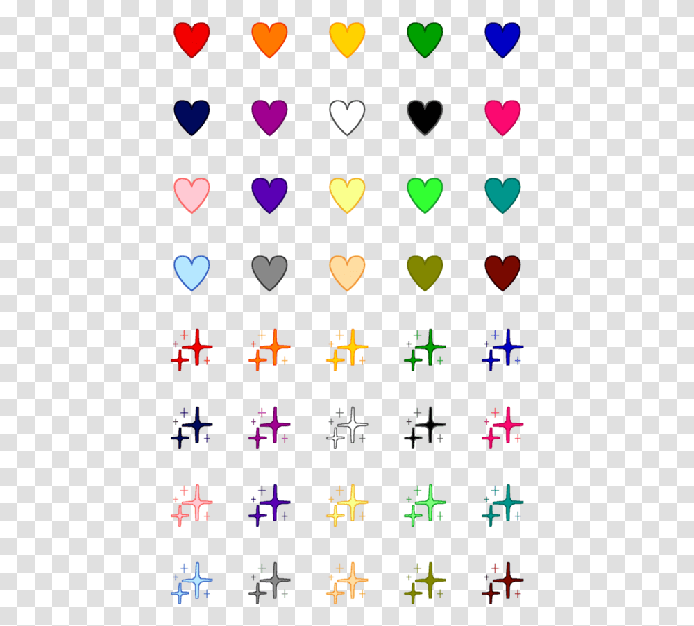 Heart, Plectrum, Star Symbol Transparent Png