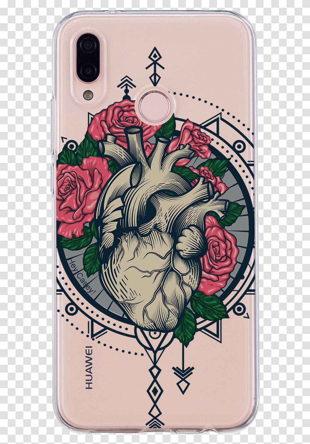 Heart Tattoo Phone CasequotClass Realistic Heart Tattoo, Label, Doodle, Drawing Transparent Png