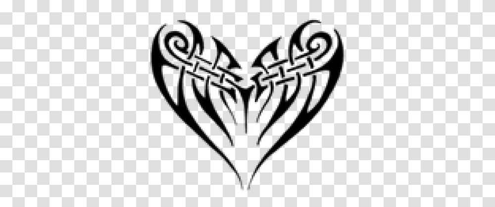 Heart Tattoos Images Hawaiian Tribal Tribal Border, Chandelier, Lamp, Symbol, Emblem Transparent Png