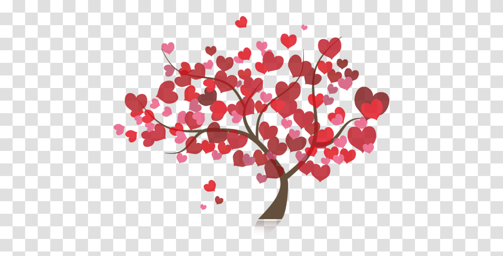 Heart Tree 3 Image Happy Valentine Day 2019 Quotes, Petal, Flower, Plant, Blossom Transparent Png
