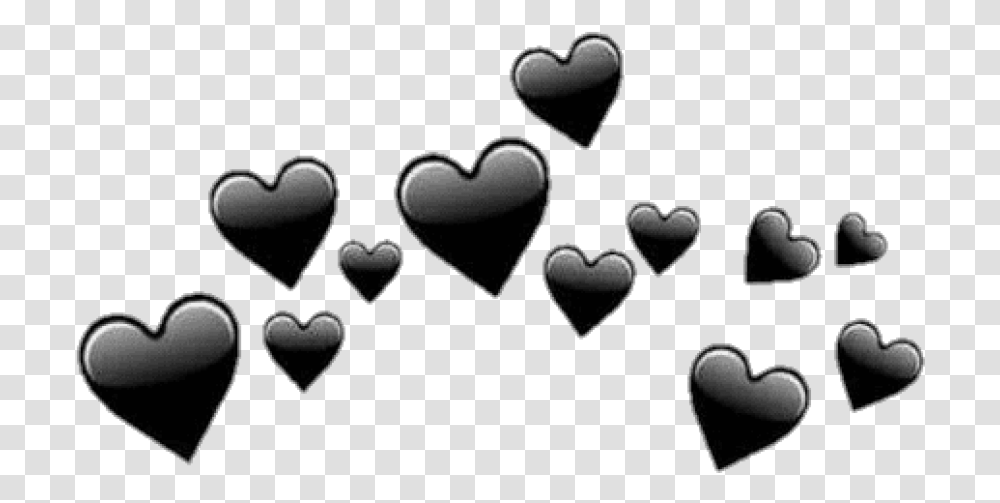 Heart Tumblr Black Heart Emoji, Cushion Transparent Png