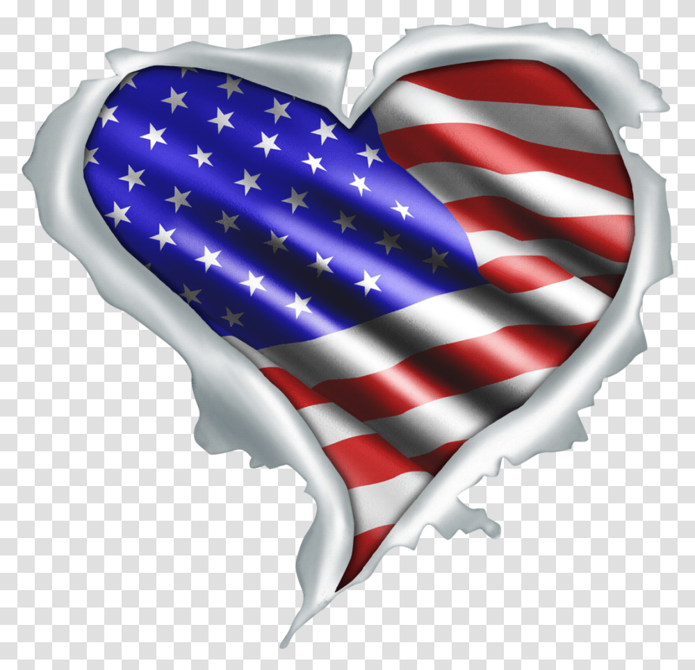 Heart Usa Flag, American Flag Transparent Png