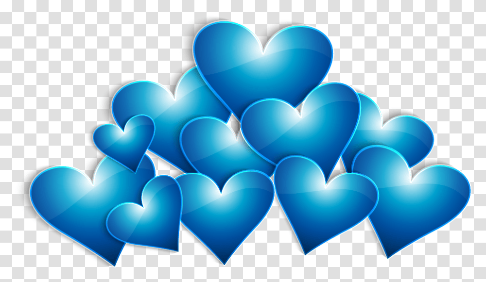 Heart Valentines Day Blue Love Hearts, Text, Dating Transparent Png