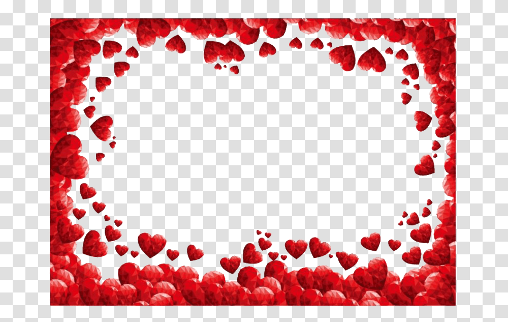 Heart Valentines Day Border Picture Valentines Day Border, Rug, Alphabet Transparent Png